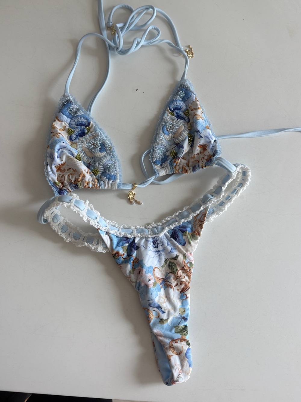 Bydee Blue and white bikini